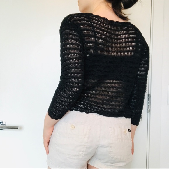 Brandy Melville Mesh Long sleeve Top - Picture 3 of 9